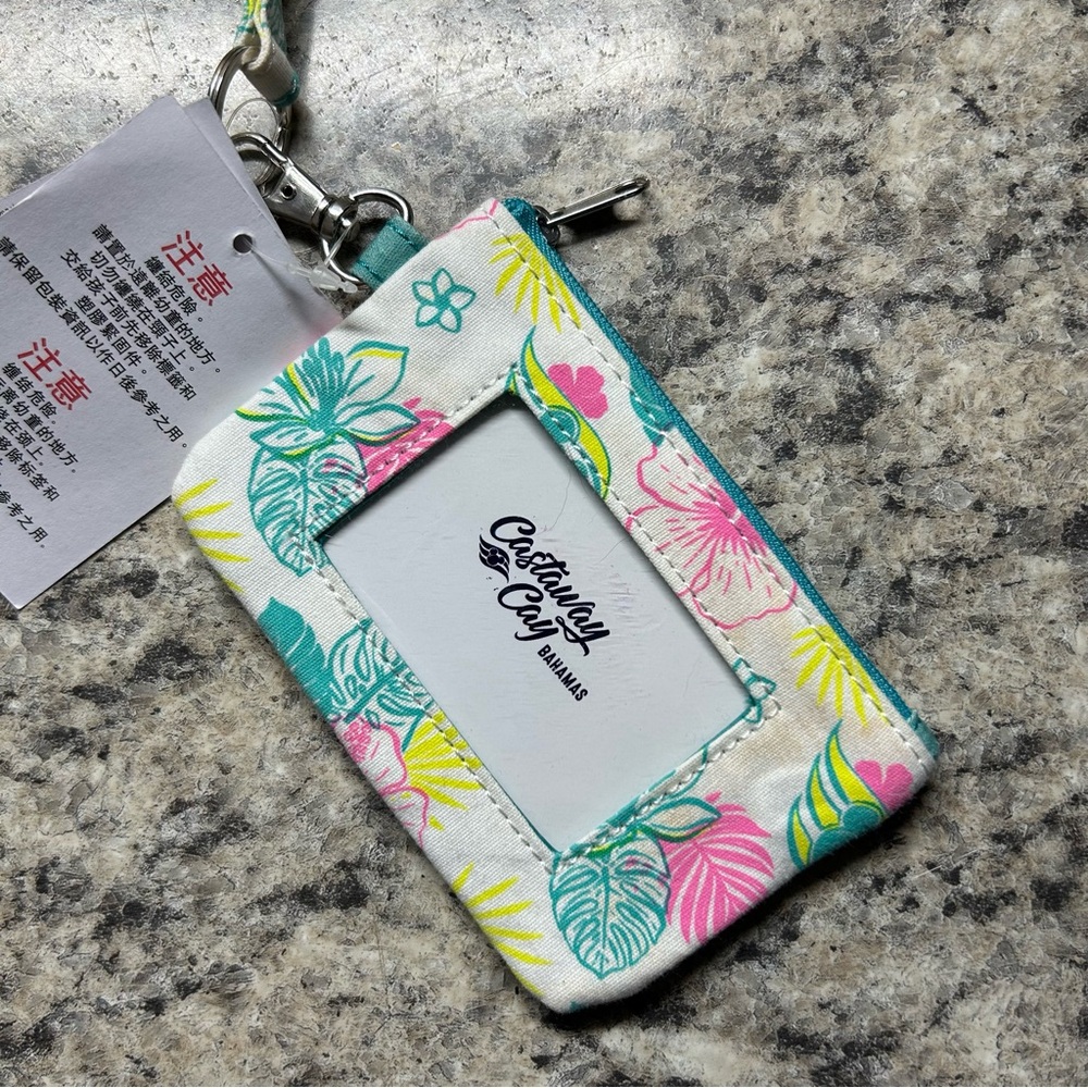 NWT Disney Castaway Cay Wallet Lanyard/Keychain - Picture 4 of 7